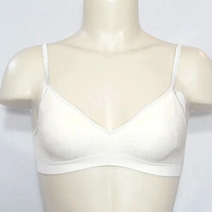 SMALL Hanes HU11 G795 HB95‎ Ultimate Comfy Wire Free Bra Ivory NWT
